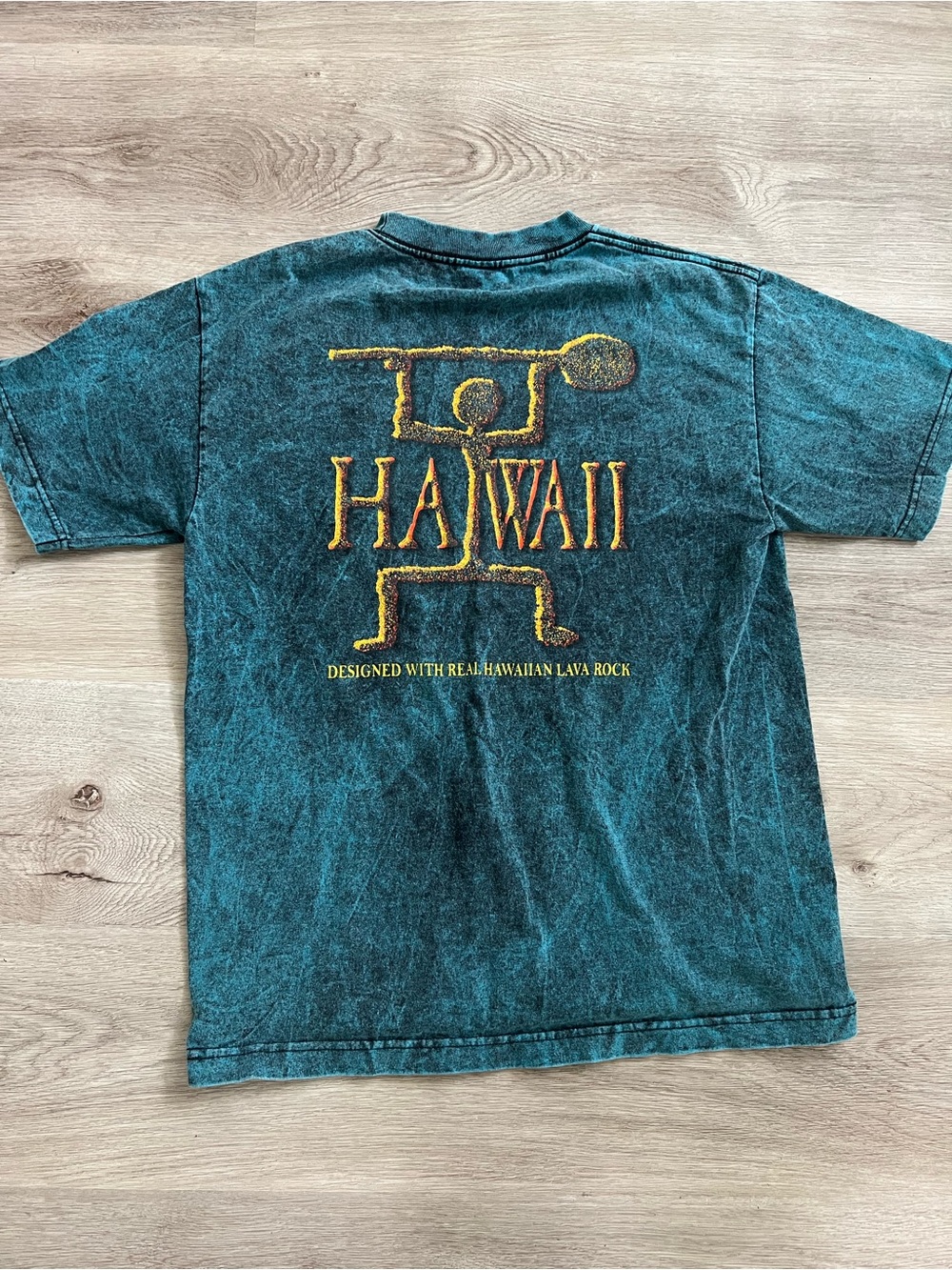 Hawaii Blue Lava Rock 100% Cotton Medium T Shirt